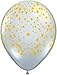 Single Source Party Supplies - 11" Stars Around Diamond Clear (Gold Stars) Latex Balloons Bag of 10 primary