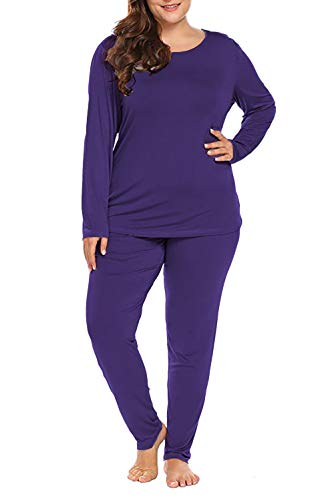 Sicily Womens Plus Size Thermal Underwear Set Sets Pcs