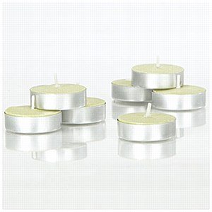 Essential Housewares TEA50 4 Hour Tealight Candles, Pack of 50 White, Wax