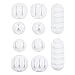 JEERIG Cable Clips Holders Cord Management, Multipurpose Cable Organizer 10 Pcs for Computer, Cell Phone or Charger (White)
