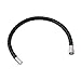 HS 1PC Braid Leather Bracelet Wristband With Stainless Steel Magnetic Lock Clasps Mens Womens Braided Bangle (Black)