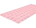 COOSKIN®Silicone Colorful Keyboard Protective Skin for Apple Magic Keyboard (MLA22LL/A), After 2015 November US Layout (Pink)