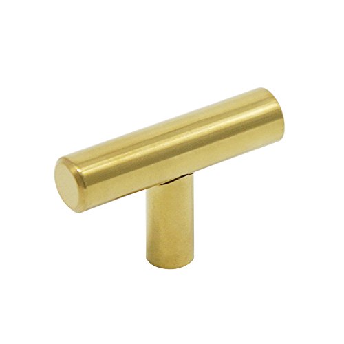 Probrico Brushed Brass Modern Bathroom Drawer Handle Kitchen Cupboard T