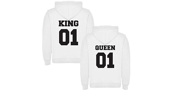 Sudaderas para parejas KING y QUEEN PACK 35€ Números en DORADO