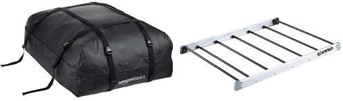 Amazon おすすめキャリアセット Amazonベーシック ルーフトップカーゴバッグ ブラック 容量425l カーメイト ルーフキャリア Inno アルミラック100 ルーフbox ラック 車 バイク