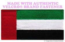 UAE FLAG PATCH EMBROIDERED UNITED ARAB EMIRATES DUBAI w/ VELCRO Brand Fastener