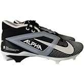 Nike Alpha Menace 4 Pro Mid Men's Football Cleats Black White FZ7702-005 Size 17