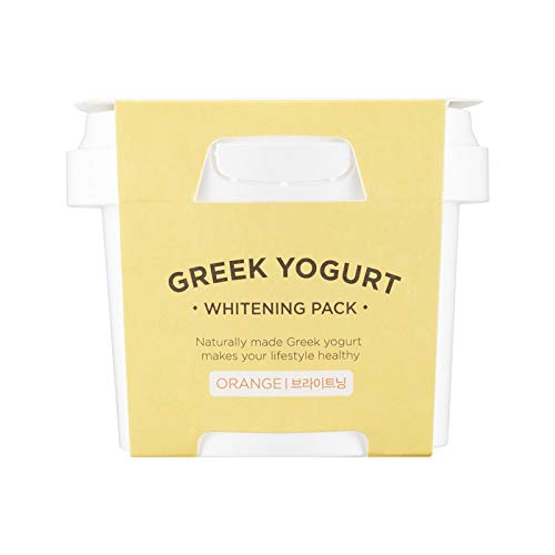 Overnight Moisturizing Sleep Mask Sheet - Nature Republic Greek Yogurt Pack Orange 130 ml / 4.39 fl. oz.