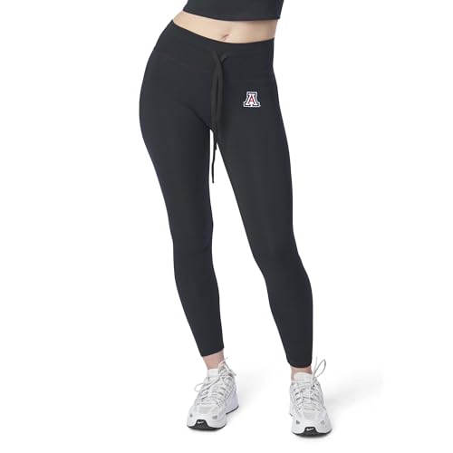 NCAA Arizona Wildcats High Waisted Rib Legging, Tummy Control with Drawstring,…