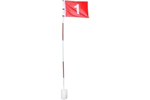 Golf Flagsticks Flags with Cups Practice Putting Green Flag Golf Pole Pin Flagpole Golf Hole Cup Portable Mini Golf Flag Stic