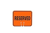 Cortina 03-550-R EZ-IMS ABS Plastic Cone Sign, Legend RESERVED, 11