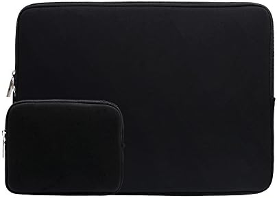 RAINYEAR 15 Inch Laptop Sleeve 15" Protective Soft Case Cover Carrying Computer Bag with Accessories Pouch,Compatible with New Model 15.4 MacBook Pro Specially for A1938 A1707 A1990(Black)