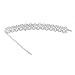 Ikevan Women Punk Style Alloy Crystal Rhinestone Golden Chain Necklace Choker (Silver)
