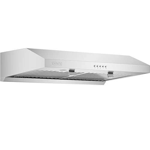 Empava Slim Range Hood 30 Inch Under Ducted, Dual Sealed