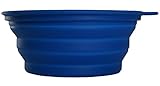 Collapsible Bowl, Camping, Hiking, Travel, Pets, Lightweight and Compact, BPA Free, 100% Food-Grade Silicone, 2 Bowls, 2 Carabiners, Small