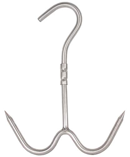 Beeketal 'ZHB-3' Drehhaken Zerwirkhaken aus Edelstahl mit ca. 12 mm Durchmesser, ca. 245 x 315 mm (B/H), stabiler…