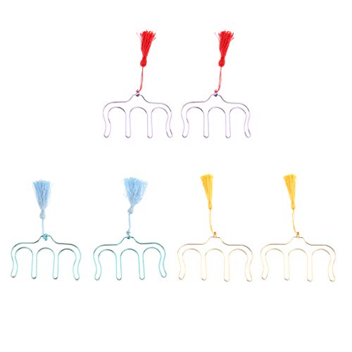 image for Baosity 2pcs Music Sheet Book Clip Holder Metal Bookmark Page Holder P