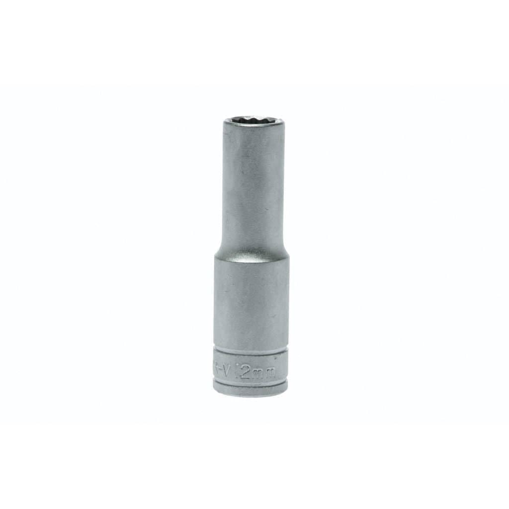 Teng Tools 12mm 1/2 Inch Drive 12 Point Deep Metric Socket - M120612-C