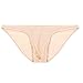 Avidlove Men Brief Breathable Ice Silk Triangle Underpants Solid Boxers Bikinis Apricot, XXL