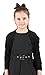BlackButterfly Kids Half Sleeve Bolero Childrens Girls Shrug Cardigan Top (Black, 7-8 YRS)