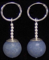 TamaShop Blue Quartz Dai Kaioshin Potara Earrings - DBZ Anime Cosplay Costume Accessories