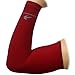 CompressionZ Sports Compression Arm Sleeves for Men & Women | Basketball Volleyball Baseball Football Golf UV Protection & Elbow Pain Relief Maroon: 2 Pack, Medium