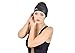 Swim Cap for Long Hair - Silicone Swimcap for Long Hair | Swimming Caps for Women & Men | Silicone Swim Caps for Long Hair - Bathing Cap to Keep Your Hair Dry (Black)