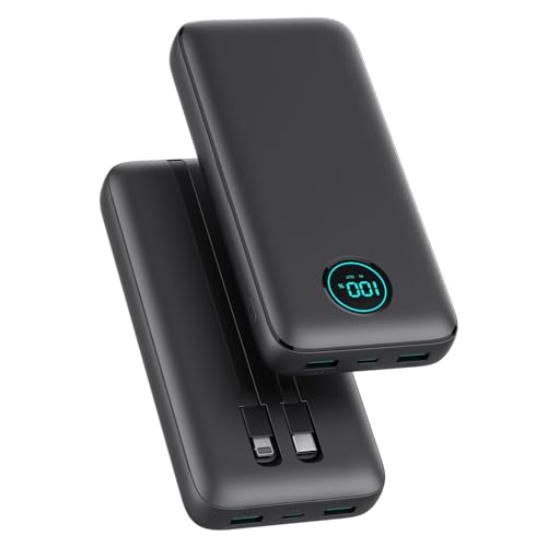 Portable Charger 30,800mAh Power Bank,25W PD QC 4.0 Fast Charging Portable Phone Charger with Tri-Outputs,LCD Display USB C Travel Essentials Battery Pack for iPhone 17/16/15/14,Android Samsung etc