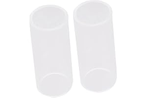 Alasum 2pcs Glass Guitar Slide Bottleneck 7cm Acrylic Guitar Slide for Acoustic Electric Accessories