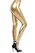 Metallic Footless Leggings Tights Liquid Shiny Costume Pants
