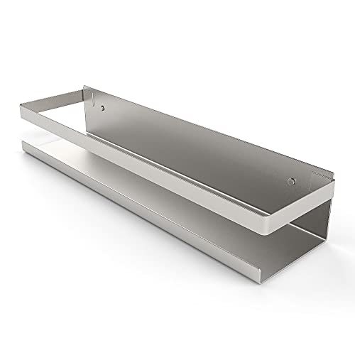 Bestdon Stainless Steel Bathroom Shelf, Shower Shelves Wall Without Drilling for Bathroom and Kitchen, Self-Adhesive, Brushed, 30 cm