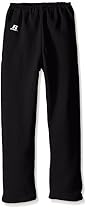 Russell Athletic Big Boys' Youth Dri-Power Fleece Open Bottom Pocket Pant, Black, Medium