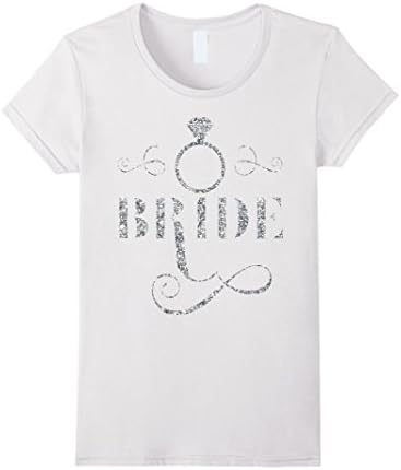 Women's Women's Bride Party Wedding Bachelorette T-shirt tshirts Medium White