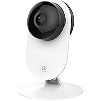 YI 1080p Home Camera, Indoor IP Security Surveillance System with Night Vision for Home / Office / Nanny / Pet Monitor with iOS, Android App, Cloud Service Available - Works with Alexa