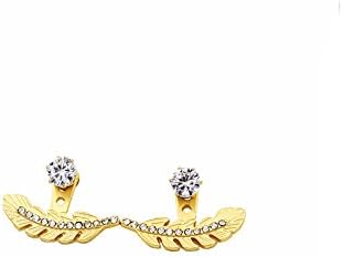 GBJewelry Round Zirconia Earrings with Pearl Screwback (for three looks in one ) for Women