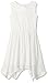 As U Wish Girls' Big Solid Gauze Hanky Hem Dress
