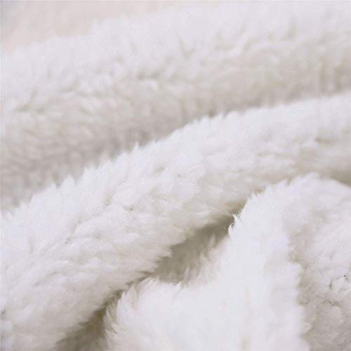 Blessliving Fuzzy Dog Blanket - Reversible Sherpa Fleece Throw With Puppy Pattern, 50x60 Inches