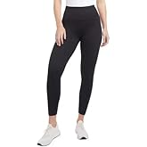 Danskin Women’s Brushed Leggings – Soft Midweight Yoga Pants with Side Pockets, Breathable Stretch Workout Wear (Black Salt, L)