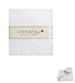 COTTONVILL 20COUNT Cotton Solid Quilting Fabric (5inch Square, 01-White)