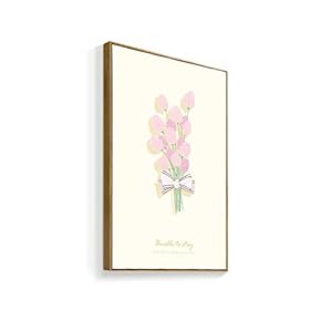 Framed Canvas Wall Art for Living Room, Bedroom Beautiful Bunch Flowers Canvas Prints for Home Decoration Ready to Hanging - 16x24 inches