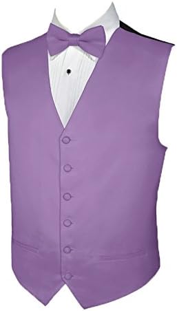 Tuxedo Vest PURPLE Vest and BOWTIE Satin 2XL