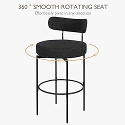 AODAILIHB Swivel Bar Stools Set of 2, Counter