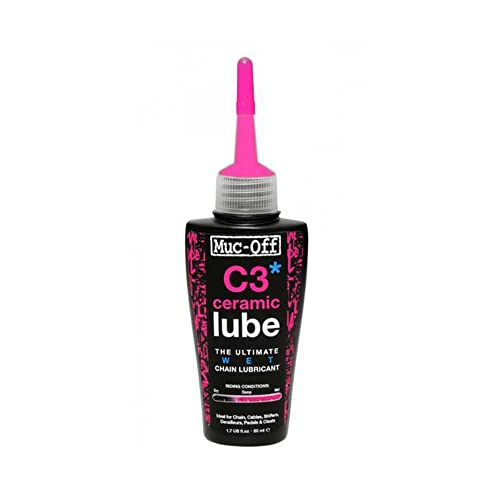 Muc-Off C3 Ceramic Wet Chain Lube, 50 Milliliters Premium Bike