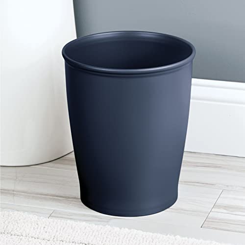 mDesign Modern Round ShatterResistant Plastic Small Trash Can