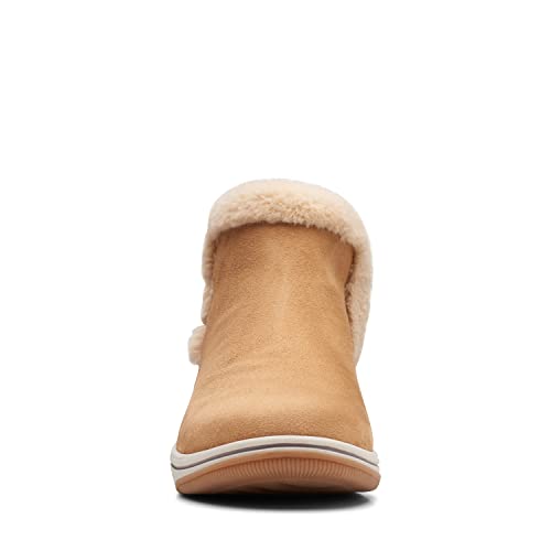 Clarks+Women%27s+Breeze+Fur+Ankle+Boot+Dark+Olive+Textile+8 for sale ...