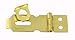 Polished Brass Finished Steel Hasp Set - 1 1/2
