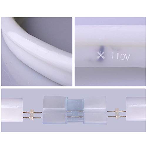 DELight 50 FT 110V Blue Flexible LED Neon Rope Light Indoor Outdoor Holiday Valentines Party Decoration Lighting