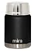 MIRA 15 oz Insulated Food Thermos for hot and cold foods - Leak-Proof Stainless Steel Container with Spoon - Black