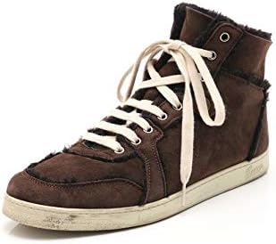 Amazon グッチ ハイカット スニーカー スエード ムートン 茶 中古 スニーカー