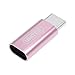 [Type C Adapter] UNITEK USB-C to Micro USB Adapter Type C Male to USB Micro B Female, Charge and Data Sync Converter Cable Connector for Nexus 5X, 6P, OnePlus 2, Lumia 950 XL (Rose Gold).